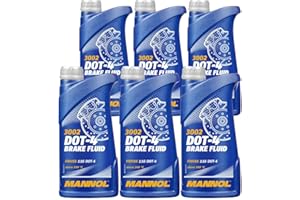 ‎MANNOL MANNOL 6 x 1 Liter, 3002 DOT-4 Bremsflüssigkeiten