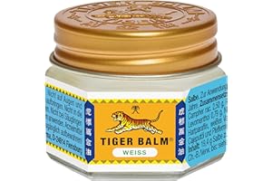 TIGER BALM WEISS - Natürlicher Balsam bei Erkältungsbeschwerden & zur Förderung der Hautdurchblutung - Einreibung mit hochwertigen ätherischen Ölen - 19,4 g