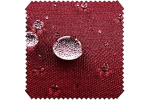 novely® Aragon Waterproof | Premium Outdoor Stoff | 100% dralon® | Baumwoll-Optik | lichtecht | UV beständig (29 Bordeaux Rot)