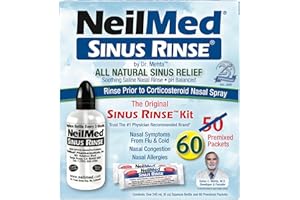 NeilMed Original Sinus Rinse Kit with 60 Premixed Sachets
