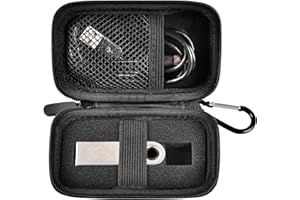 GWCASE Étui compatible avec Ledger Nano X S pour cryptomonnaie BTC Bitcoin, Ethereum, Ripple, Altcoins et ERC Tokens. Organiseur de transport pour Crypto Wallet et câbles USB et accessoires