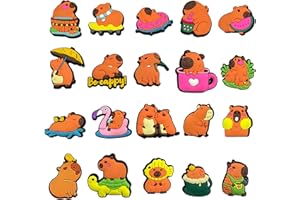 EGEKTBH Cartoon Shoe Charms for Croc, Cute Animal PVC Shoe Decoration for Croc Sandals Bracelet Wristband, Charms Gift for Kids Boys Girls Adult Men Women Party Favor