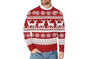 COOFANDY Men's Jumpers Crew Neck Sweater Knitted Jumper Round Neck Pullover Winter Jumpers Long Sleeved Work Jumper for Business