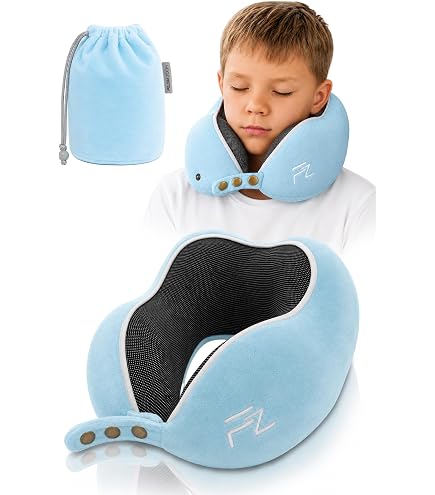 SANDINI TravelFix® Junior – Ergonomisches Nackenkissen für Kinder ab 3 Jahren – Reisekissen Auto/Flugzeug/Zug – Mit Transporttasche – Made in EU, Oeko-TEX®-Zertifiziert Fashion
