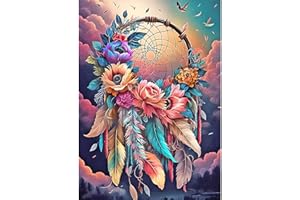 feelive Peinture par Numéro pour Adulte, Réseau de Pêche aux Rêves Kit de Peinture à l'huile sur Toile Bricolage pour Enfant Débutants Avec Pinceau Pigment Acrylique 30x40cm