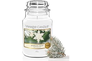 Yankee Candle Candela profumata in giara grande | Sparkling Snow | Durata Fino a 150 Ore | Regali perfetti per le donne