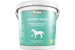 Flex Strong Hoof 5 kg Seau Premium Complément alimentaire pour Chevaux | Pellets biotine avec zinc, cuivre et vitamines pour complément alimentaire