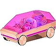 L.O.L. Surprise! 3-in-1 Party Cruiser Car - with Surprise Pool, Dance Floor & Magic Black Lights, Rose Gold with Pink Trim, Fits L.O.L. Surprise! & OMG Dolls - Collectable, Great Gift for Girls Age 4+