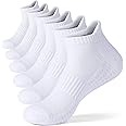 6 Pairs of Mens Cotton Socks Cushioned Breathable Sports - Athletic Anti Blister Ankle Socks for Ultimate Comfort and Performance