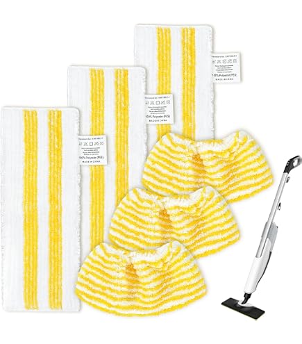 SPARES2GO strumento mano Terry Cloth Covers Pads + 4 spazzola ugelli compatibile con Karcher SC952 SC1122 pulitore a vapore