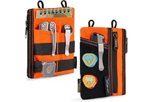 VIPERADE VE18 Mała torba EDC, mała torba na narzędzia z 6 kieszeniami, torba z organizerem na narzędzia EDC dla mężczyzn, mała torba z organizerem na narzędzia EDC, kieszonka z miejscem na rzep