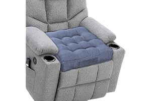 DAWNTREES Premium Booster Seat Cushion - 45x45x8cm Thick Support Pad for Armchairs, Dining Chairs, Cars & Sofas - Ideal for Pregnancy & Post-Operative Recovery - Gray-Blue Color