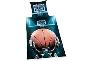 ‎KLAUS HERDING GMBH Herding Young Collection Bettwäsche-Set, Wendemotiv, Kopfkissenbezug 80 x 80 cm, Bettbezug 135 x 200 cm, Baumwolle/Renforcé, Mehrfarbig