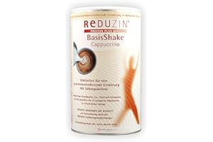Reduzin Meal Replacement for Drinking, Cappuccino, 25 Creamy Shakes Per Can, Delicious Slimming Shake, Diet Shakes for Weight Loss