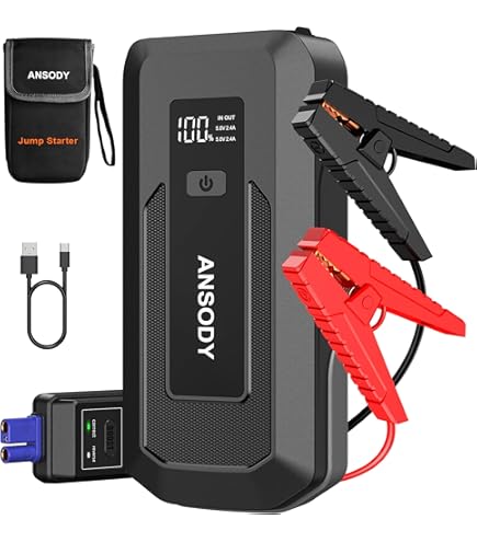 Booster Autostarthulp met compressor, 4000 A, 23800 mAh, TREKURE noodstarthulp voor auto (gasmotoren of 10 l diesel), autoaccu met handvat, zaklamp, 160 W DC, USB-opladen Booster Autostarthulp met compressor, 4000 A, 23800 mAh, TREKURE noodstarthulp voor auto (gasmotoren of 10 l diesel), autoaccu met handvat, zaklamp, 160 W DC, USB-opladen