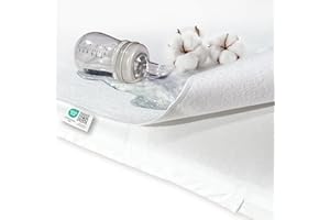 ‎MAKIAN MAKIAN wasserdichte Betteinlage - Matratzenauflage 40x90 cm - Molton Matratzenschoner aus Baumwolle - Oeko-TEX® Standard 100 geprüft, wasserdicht & hygienisch - Kochfest & trocknergeeignet