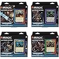 Magic: The Gathering Universes Beyond Warhammer 40,000 Commander Deck Bundle – Includes 1 The Ruinous Powers, 1 Necron Dynasties, 1 Forces of the Imperium, and 1 Tyranid Swarm