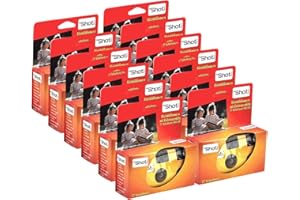 TopShot 400 Einwegkamera mit eingebautem Blitz (Paket mit 12 Kamera, 27 Bilder)