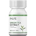 INLIFE Green Tea Extract Capsules | Standardised to 50% Polyphenols | Antioxidant | Herbal Supplement for Men Women, 500 mg - 60 Vegetarian Capsules (Pack of 1)