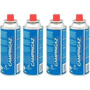 CAMPINGAZ Compact Butane Gas Canister, Perfect for Camping & Outdoor Cooking (Blue, 4)