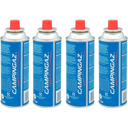 CAMPINGAZ Compact Butane Gas Canister, Perfect for Camping & Outdoor Cooking (Blue, 4)