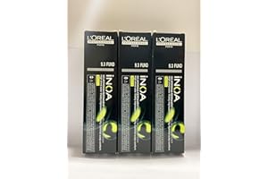 L'ORÉAL PROFESSIONNEL PARIS L'Oreal Professionnel Inoa - Coloración sin amoniaco n.º 6, 60 ml, Paquete de 3 (180 ml)