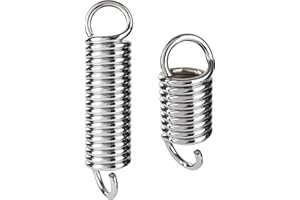 ‎SCSPORTS ScSPORTS® Boxsack Feder - 80/190 kg Belastbar, Stahl, Verchromt, Geräuschdämpfend, 11/16cm - Boxsackfeder, Schwingfeder, Sandsack Aufhängung, Halterung, Zugfeder