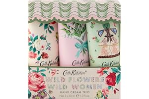 Cath Kidston Hand Cream Trio 3x 30ml, Moisturiser, Three Fragrances, Shea Butter, Glycerin and Essential Oils, Travel Size, Vegan and Cruelty Friendly, Beauty Gift For Her