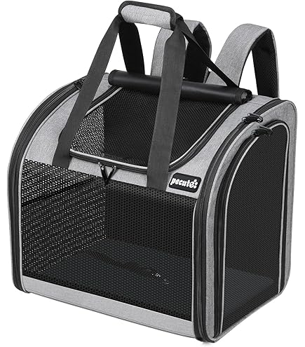 Zaino Trasportino Per Cani E Gatti Fino 12kg - Doppio Scomparto, Impermeabile, Con Cuscini E Sicurezze - Foto 4