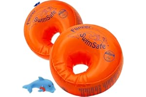 Flipper SwimSafe - ausilio per il nuoto per bambini dai 12 mesi, ali d'acqua con nucleo infrangibile in schiuma PE per imparare a nuotare