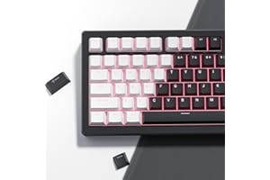 Womier Keycaps 60% 65% 75% 100% Cherry Profile Shine Through Custom PBT Doubleshot Keycaps Set Universal Compatibility for Cherry Gateron MX Switch Keyboards
