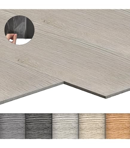 Tata Home Rotolo PVC Per Pavimenti, Grigio Chiaro, Larghezza 100 Cm, Lunghezza 100 Cm, Spessore 1 Mm – Antiscivolo E Zigrinato Per Garage, Box, Auto
