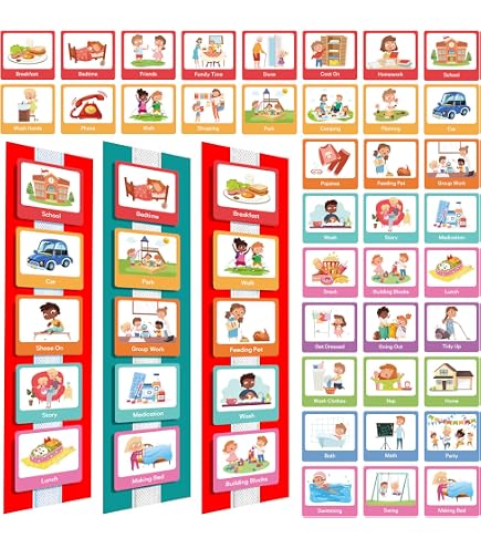 Calendrier De Poche Mensuel Pour Enfants - 88 Cartes, Jeu Éducatif, 64x65cm