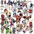 Zesta Pack Of 50 Aesthetic Stickers For Laptop/Waterproof Anime Journals/Vinyl Sticker Fridge/Easy To Use Korean Kawaii Phone (Superherosself-Adhesive, Wall, 10 Cms)