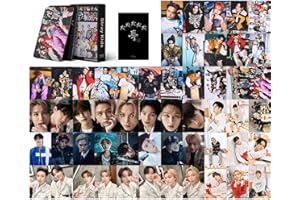 SKLTN 55pcs Stray Kids Photocard 5-Star Stray Kids Nuovo Album Cards Stray Kids Mini Merch Photo Cards Stray Kids Poster Lomo Cards Regalo per i fan