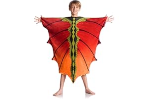 Kanguru Momonga Drachen Hoodie, Tragbare Decke mit Löchern für Hände und Arme aus fleich mikrofaser, Blanket hoodie, Geschenkideen für Frauen und Herren, oversized 80x90cm,