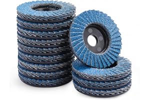 MOGRQAP 12 Piezas Discos Abrasivos, 76 x 10 mm Discos de Láminas para Madera Acero inoxidable Metal (grano 80)