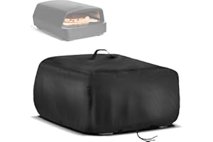 Fenghome Pizzaofen Abdeckung für BURNHARD Tony Gas-Pizzaofen, Wasserdicht Staubdicht Tragetasche mit Gasschlauch-Fixierung, 500D Oxford-Stoff Abdeckung - Schwarz