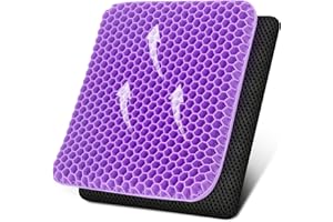 Deyikeji, Cuscino per seduta in gel, per sedia da ufficio, comodo e traspirante, adatto per auto, ufficio, casa, sedia a rotelle, con fodera lavabile, per stare comodi e freschi