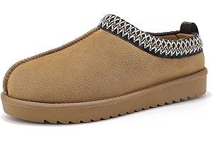 Meik Mangni Chaussons Femme Chaud Pantoufles de Maison Hiver Chaussons en Peluche Chaussures Imperméables Slippers Intérieur extérieur 36-43 EU