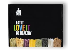 ‎JUST TASTE BE DIFFERENT JUST TASTE – BIO Probierpaket - Teste unsere 5 Pasta Sorten in einem Paket - Azuki, Black Bean, Edamame, Kichererbse, Mungo Edamame - 50g (10er Pack)