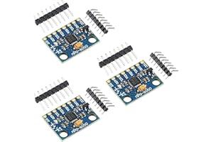 A-DIGISHUO 3pcs MPU-6050 MPU6050 GY-521 3 Axis Accelerometer Gyroscope Module 6 DOF 6-axis Accelerometer Gyroscope Sensor Module 16 Bit AD Converter Data Output IIC I2C