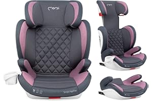 Silla de coche MoMi QUICKFIX para niños de 3 a 12 años (grupo 2/3, peso corporal de 15 a 36 kg), silla infantil - en el sentido de la marcha, fijación con ISOFIX o cinturón de seguridad