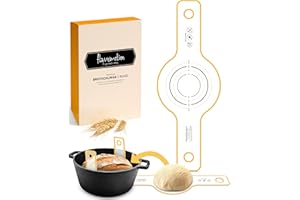 Flavemotion Runde Brotschlinge aus langlebigen Silikon als Brot backen Zubehör - Die Brotbackmatte sorgt für reibungsloses Heben des Brotes aus dem Topf - Backmatte Brot, Bread mat, Back matte