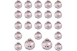 Hifrom Atrapasoles de cristal, prisma colgante, piedras de cristal decorativas, bola de cristal colgante, bola de prisma arcoíris para ventanas, jardín, decoración del hogar (B)