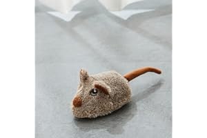 Vealind Giocattolo interattivo per gatti auto-occupazione, giocattolo automatico per gatti intelligenza con 3 fedem, ruota mobile e coda oscillante, giocattolo per gatti USB ricaricabile