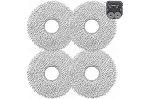 DianSung 4pcs paños para ECOVACS DEEBOT T50 Pro Omni,N30 Pro Omni,X2 Omni, X2 Combo, T30 Pro Omni, X1 Omn, X1e Omni, X1 Turbo,T10, T20, T20 Omni,T20 Max,T20 Pro, pieza de repuesto para Robot aspirador