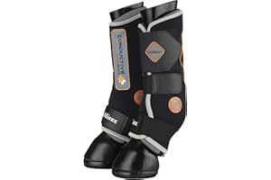 LeMieux Conductive Magno Horse Boots - Magnetic Therapy Conductive Boots Protective Gear and Training Equipment - Equine Boots, Wraps & Accessories