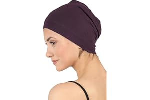 DERESINA HEADWEAR Bonnet de Nuit en Bambou, Coiffe pour Chimio, Chapeau de Sommeil, Beanie pour Femmes & Hommes, Cap pour la Perte de Cheveux, Turban de Chimiothérapie, sous-Casque, Béret pour Le Quotidien, Deresina