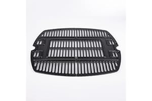 LOKHING 7645 Grille de Cuisson pour Gril Weber Q200 Q220 Q2000 Q2200 Modèles de Gril, Grille de Gril en Fonte Accessoire de Rechange pour Gril à gaz pour Weber 65811, Paquet de 2